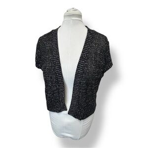 Cato Women’s Open Front Cardigan Shrug Bolero Sweater Cropped Metallic 22/24W